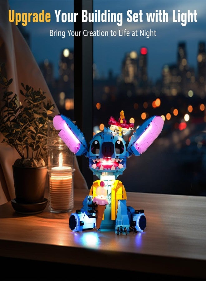 BrickSoul Light Up Kit Compatible with Lego 43249 Stitch Building Set | Upgrade Design Lighting Accessories | Cable-Hiding Tech for Display (43249 Set NOT Included) - Image 5